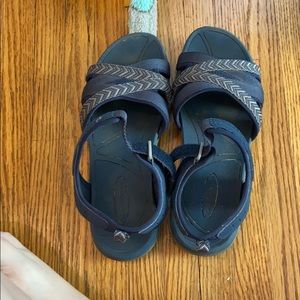 Navy sandals